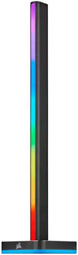 Corsair iCUE LT100 Smart Lighting Tower Expansion Kit with 1500mm RGB strip, iCUE ecosystem integration, and removable headset holder. CD-9010003-WW