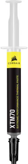Corsair XTM70 Extreme Performance Thermal Paste, 3g tube, offers ultra-efficient cooling for Intel & AMD CPUs up to 250W+ TDP with easy application. CT-9010010-WW