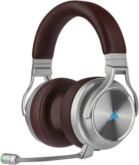 Corsair VIRTUOSO RGB Wireless SE Gaming Headset with 50mm drivers, 7.1 surround sound, 20H battery life, and ultra-low latency Slipstream audio. CA-9011181-EU