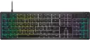 Corsair K55 Core RGB Gaming Keyboard with rubber dome switches, 6 macro keys, 12-key rollover, and dynamic RGB lighting. CH-9226C65-NA