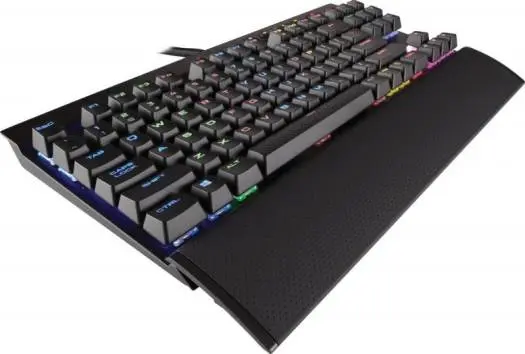 Corsair K65 RGB RAPIDFIRE Compact Mechanical Gaming Keyboard with Cherry MX Speed switches for ultra-fast, precise keystrokes and vibrant RGB lighting. CH-9110014-NA