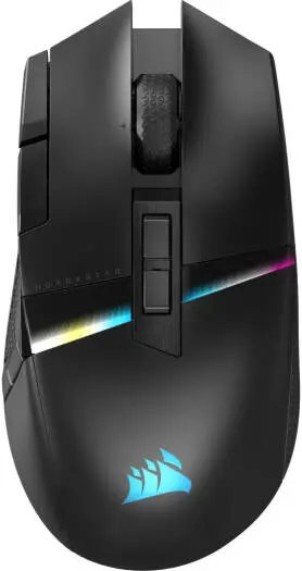 Corsair Darkstar Wireless RGB MMO Gaming Mouse with MARKSMAN 26K sensor, 26,000 DPI precision, ultra-fast 2.4GHz Slipstream, and dynamic RGB. CH-931A011-EU