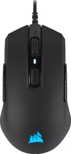 Corsair M55 RGB PRO Ambidextrous Gaming Mouse with 12,400 DPI optical sensor, lightweight design, and customizable RGB lighting. CH-9308011-NA