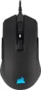 Corsair M55 RGB PRO Ambidextrous Gaming Mouse with 12,400 DPI optical sensor, lightweight design, and customizable RGB lighting. CH-9308011-NA