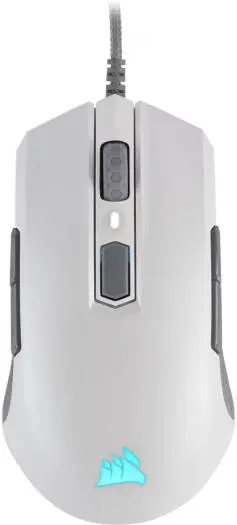 Corsair M55 RGB PRO Ambidextrous Multi-Grip Gaming Mouse with 12,400 DPI sensor, lightweight design, and customizable RGB lighting. CH-9308111-NA