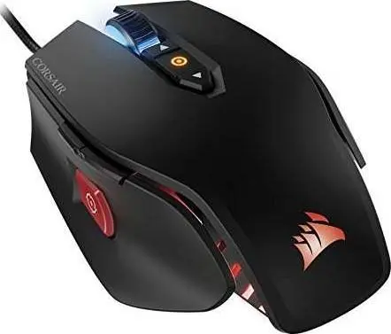 Corsair M65 PRO RGB FPS Gaming Mouse with 12,000 DPI optical sensor, customizable RGB lighting, and precision aluminum frame. CH-9300011-NA