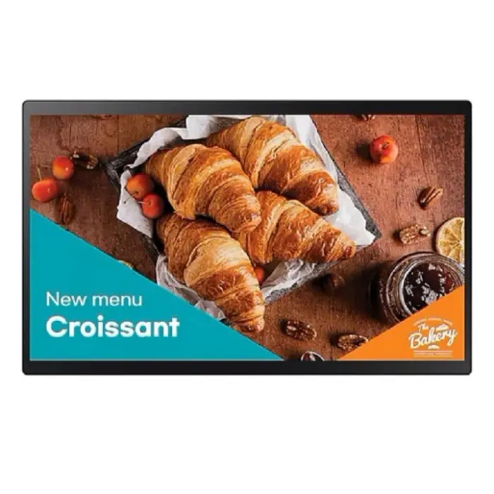 Samsung QB24C-T 24" Multi-Touch Smart Display with FHD clarity, 16/7 operation, responsive touch, and compact digital signage performance. LH24QBCTBGCXUE