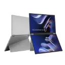 ASUS ZenScreen Duo OLED MQ149CD dual 14'' foldable portable monitor with FHD OLED panels, HDR400 True Black, 100% DCI-P3, and dual USB-C + mini-HDMI 90LM0AKV-B01N70