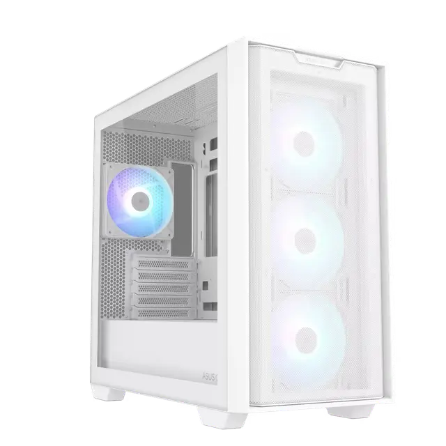 [90DC00H3-B19000] ASUS 90DC00H3-B19000 A21 PLUS Micro-ATX Case  BTF Motherboard Compatible, 4x Pre-installed ARGB Fans, 360mm Radiator Support