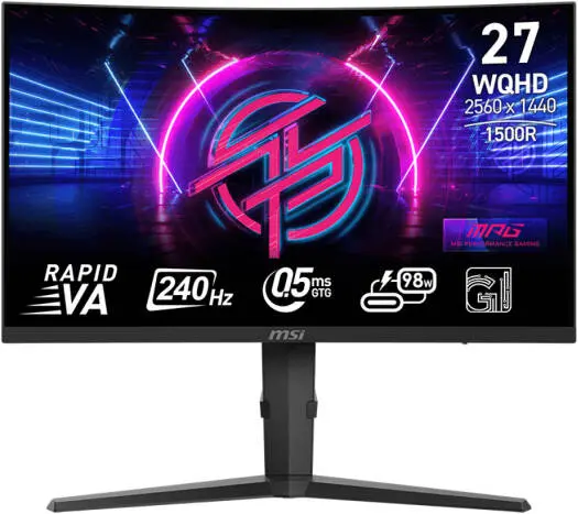 [9S6-3CD04H-063] MSI 9S6-3CD04H-063 275CQRXF 27" monitor 240Hz 0.5ms