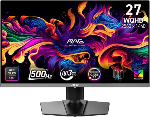 [9S6-3CD79A-032] MSI 9S6-3CD79A-032 272QP X50 27" Monitor 500Hz 0.03ms