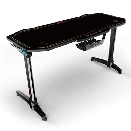 Xigmatek Apex Three RGB Desk offers upgraded RGB effects, a reinforced frame, and an expansive surface designed for premium gaming environments. EN46867