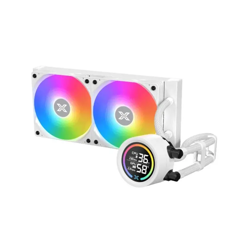 Xigmatek LK 240 Digital Arctic PWM ARGB AIO delivers strong cooling efficiency, quiet performance, and stunning Arctic white ARGB design for modern gaming builds. EN45936