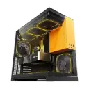 Geometric GEO-M5F-BY Future M5 Geo-M5F-BY mid-tower case offers premium 1.2mm steel, toolless panels, support for 420/360 radiators, and five pre-installed ACustom RGB PWM 140mm fans.