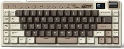 RK M70 75% keyboard display, 6000mAh