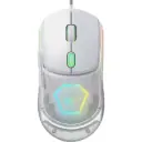 Havit MS965SE RGB 3-in-1 white wired gaming mouse delivers up to 12,800 DPI precision, smooth tracking, and vibrant RGB lighting for customizable high-performance gaming. MS965SE