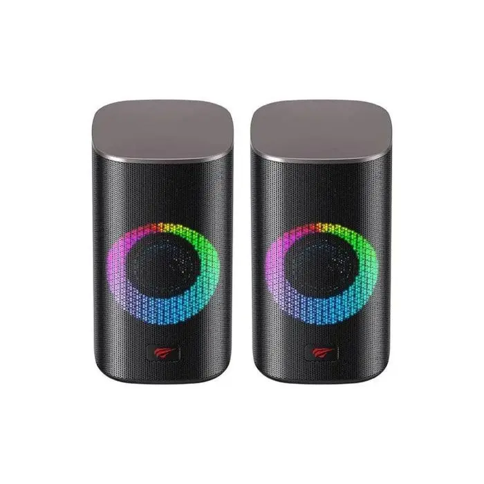 Havit SK212SE RGB computer speaker delivers clear stereo sound, dynamic RGB lighting, and a compact design for an upgraded desktop audio experience. SK212SE