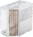 APCM V1-W-WT-V1 Glass Edition offers a clean white design with a wood front panel, dual USB 3.0, and Type-C I/O for modern, stylish PC builds. APCM-V101103.21