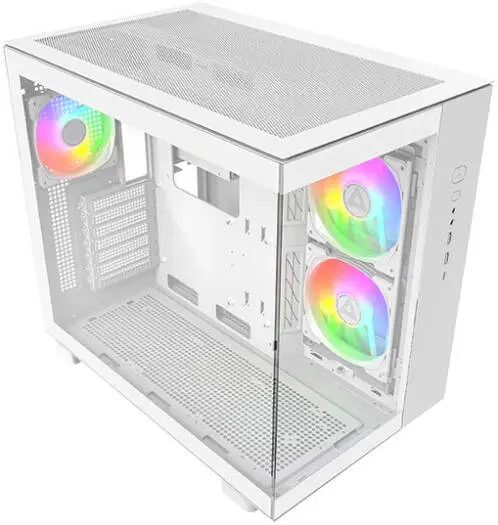 [King 65 Pro white] Montech KING-65-PRO-WHITE 65 case 3 fans, 360mm 9