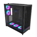 Montech HS01 Pro ARGB mid-tower case delivers strong airflow, back-connect motherboard support, spacious hardware compatibility, and vibrant ARGB lighting for clean, modern PC builds. HS01 PRO Black