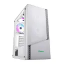 Xander Velox Glass White ATX case features tempered-glass styling, strong airflow support, and spacious hardware compatibility for sleek modern gaming builds. WCE0375