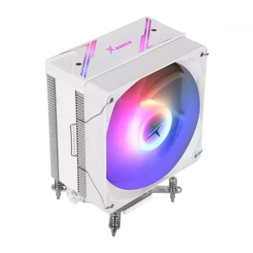 Xander Whirlwind Pro White ARGB air cooler delivers efficient cooling, quiet performance, and vibrant ARGB lighting in a clean white design for modern gaming builds. WA40528
