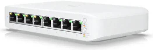 Ubiquiti Networks UniFi Lite 8-Port Gigabit PoE+ Compliant Managed Switch, 52W Power Budget, 8 Gb/s Switching, 4 x PoE+, 8 x Gigabit ETH, Supports Uni USW-Lite-8-PoE