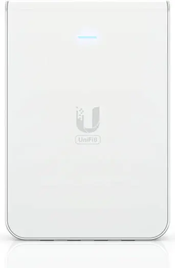 Ubiquiti Networks UniFi U6 In-Wall Access Point & 4-Port PoE Gigabit Switch 5.3 Gb/s Throughput, 1 x Gigabit PoE Uplink, In-Wall Mount, White  U6-IW