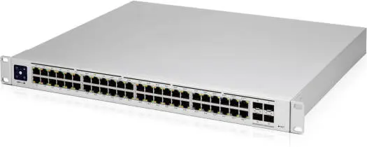 Ubiquiti Networks UniFi Pro PoE 48-Port Gigabit Managed PoE Network Switch with SFP+, 176 Gb/s Switching, 130.94 Mpps Fwd Capacity, 1.3" Display, 4 x USW-Pro-48-POE-EU