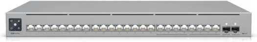 Ubiquiti Networks Pro Max 24-Port 2.5G / 1G Mgd Network Switch, 112 Gb/s Switching, Layer 3 Features, 1.3" Touchscreen, DC Power Backup Ready, 16 x Gi USW-Pro-Max-24