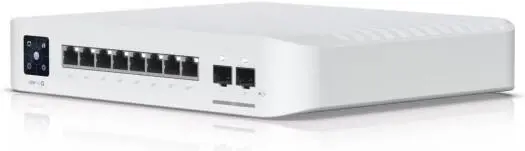 [Pro 8 PoE] Ubiquiti Switchl, 1.3" Touchscreen, AR Switch Management, 8-port, Layer 3 Switch with PoE+ & PoE++ Output, 120 W PoE Availability, Wall-Mountable Kit, White USW-PRO-8-POE Pro 8 PoE