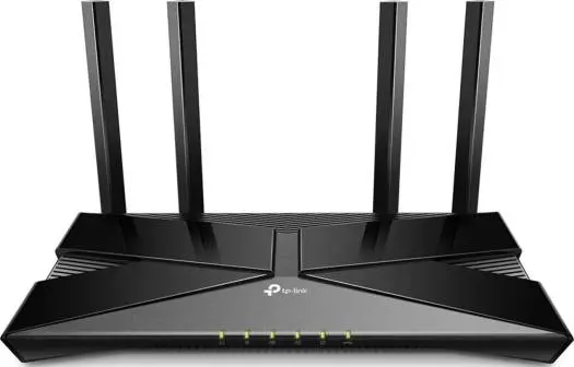 [Archer AX10] TP-Link WiFi 6 AX1500 Smart Router, Wi-Fi 6 (802.11ax), Up to 1501 Mb/s WiFi Speed, Dual-Band 2.4 & 5GHz, 4x Fixed High-Performance Antennas, 4x LAN Ports, Black Archer AX10