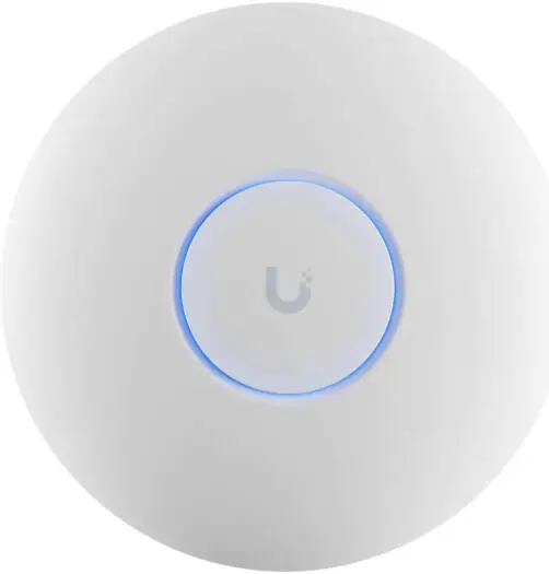 Ubiquiti Access Point, Wi-Fi 7, 5GHz & 2GHz Dual Band, 115m Coverage Area, Wireless Meshing, Band Steering, 4 Spatial Streams, Built-In Antenna, 1x 2.5GbE RJ45 Port, White U7 Lite