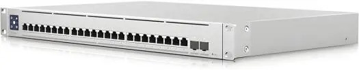 Ubiquiti Networks Enterprise XG 24 Port 10G Mgd Network Switch with 25G SFP28, 580 Gb/s Layer 3 Switching, 431.52 Mpps Fwd Rate, 1.3" Touch Display, 2x 25G SFP28, 2x 25G SFP28 USW-EnterpriseXG-24