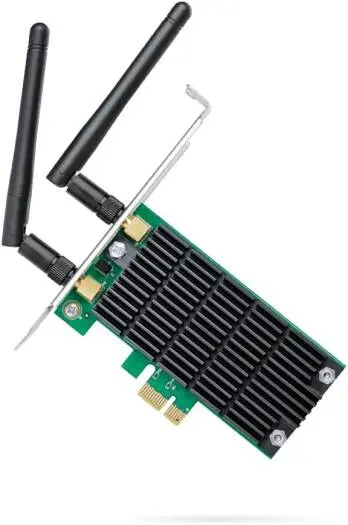 [Archer T4E] TP-Link AC1200 PCIe WiFi Card (Archer T4E)- 2.4G/5G Dual Band Wireless PCI Express Adapter, Low Profile, Long Range Beamforming, Heat Sink Technology, Supports Windows 11/10/8.1/8/7/XP  Archer T4E