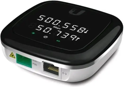 [UF-NANO] Ubiquiti Networks UF-Nano UFiber Gigabit Passive Optical Network Unit, 2.488 Gbps Downstream GPON Speed, Digital LED Status, 1490nm / 1310nm Down / Up Wavelength, 1 x Gb ETH Port, Black UF-NANO