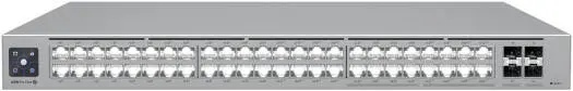 Ubiquiti Pro Max 48 PoE Network Switch, 1.3" Touchscreen, 32x GbE RJ45 ports, 224 Gbps Switching Capacity, 720W Total Available PoE, SGCC Steel Material, Black USW-Pro-Max-48-Po (720W)