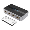 VENTION 3 in 1 out HDMI 2.0 Switcher Grey Aluminium Alloy Type Model # AFOH0
