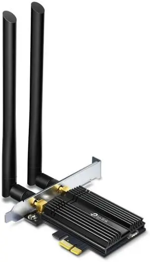 [Archer TX50E] TP-Link AX3000 Wi-Fi 6 Bluetooth 5.2 PCIe Adapter for PC with Heat Sink, MU-MIMO, Ultra-Low Latency, Supports Windows 10(64bit) Only Archer TX50E