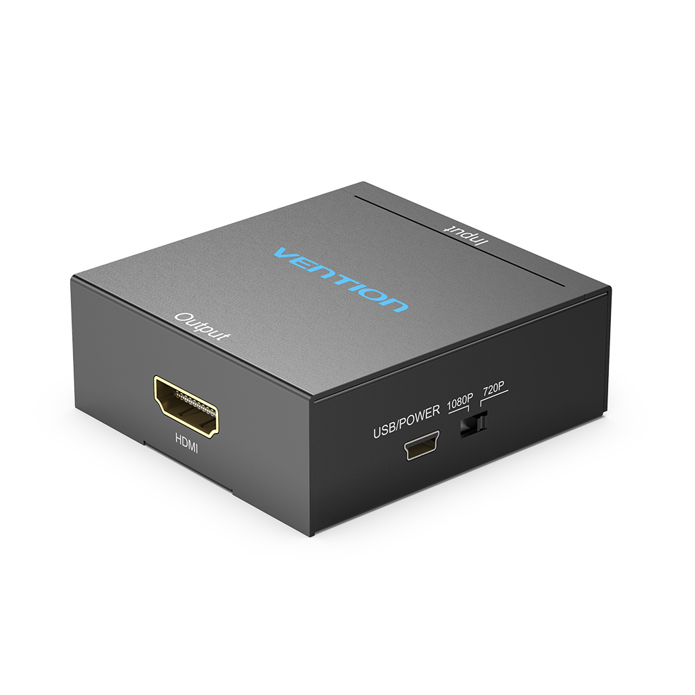 VENTION RCA to HDMI Converter Black Metal Type Model # AEFB0