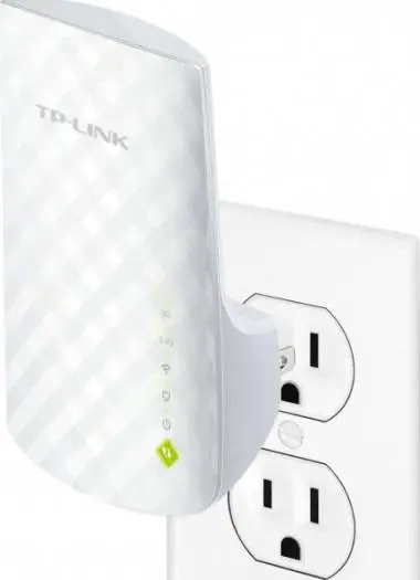 [RE200] TP-Link AC750 Mesh Wi-Fi Range Extender, Dual-Band Connectivity, 2.4GHz & 5GHz Frequency, 3x Antenna, Up to 433Mbps Signal Rate, 1x Ethernet Port, White RE200