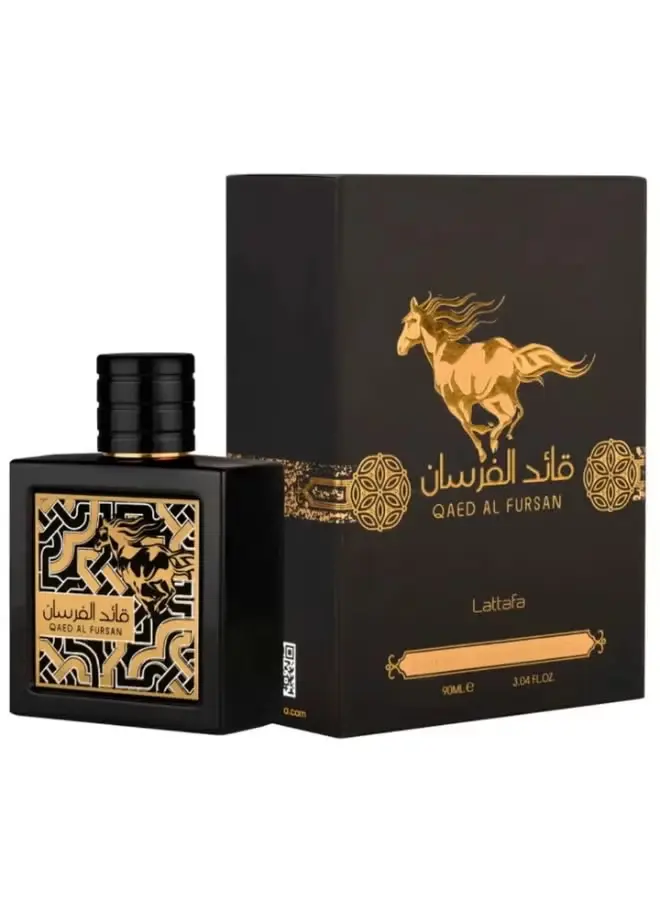 Lattafa Qaed Al Fursan Eau de Parfum delivers a bold, long-lasting unisex fragrance with rich oriental notes, perfect for everyday wear and special occasions. 100ml