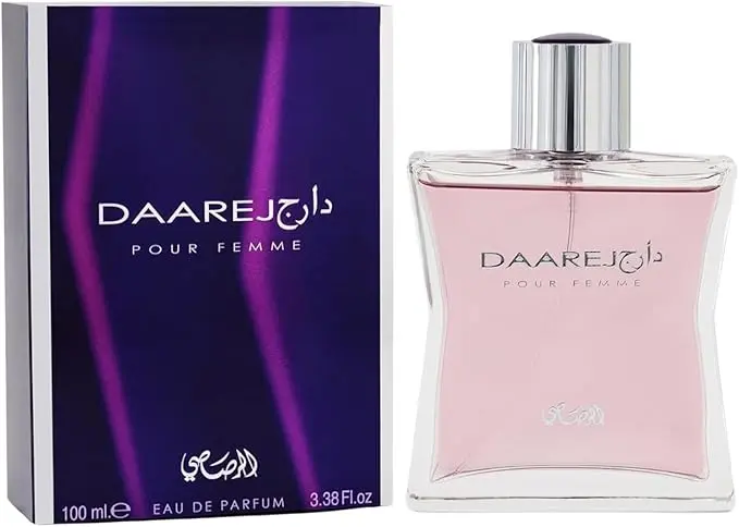 RASASI Dareej for Women Eau de Parfum offers a feminine, elegant scent with lasting floral and fruity notes for everyday wear and special moments. 100ml RASASI Dareej for Women
