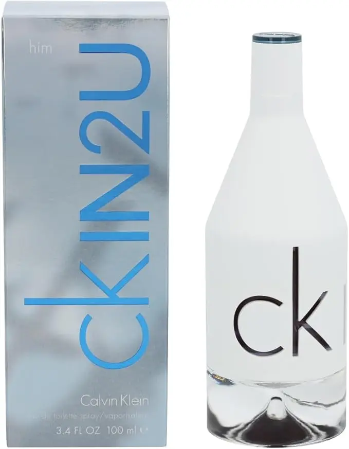 Calvin Klein CK IN2U for Him Eau de Toilette delivers a fresh, energetic scent with vibrant citrus and cool woody notes, perfect for active daily wear. 100ml
