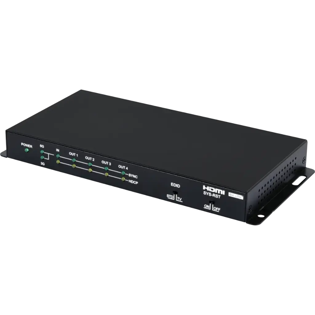 CPLUS-V4T UHD+ 1×4 HDMI Splitter delivers reliable 4K@60Hz HDR distribution with advanced audio pass-through, smart EDID handling, and independent HDCP for stable multi-display setups. CPLUS-V4T