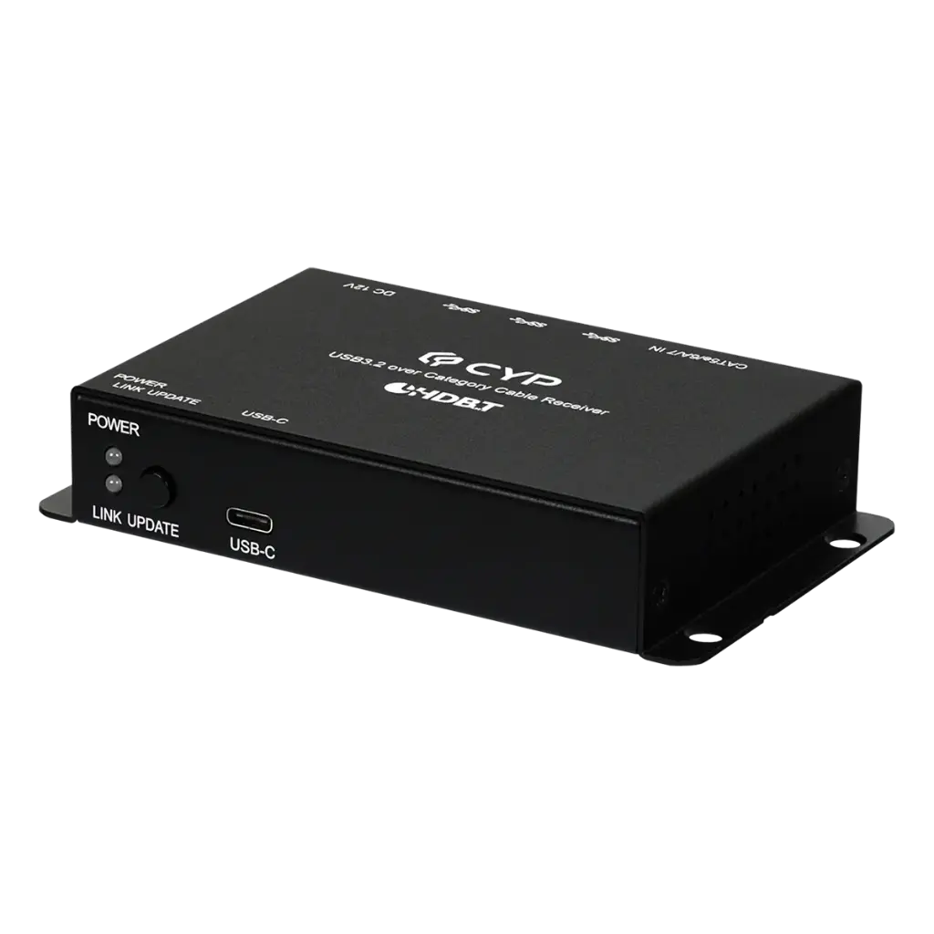 [CH-730RX] CH-730RX USB 3.2 over Category Cable Receiver delivers reliable USB extension up to 100m with four USB ports, remote firmware updates, and full USB 2.0 compatibility. CH-730RX