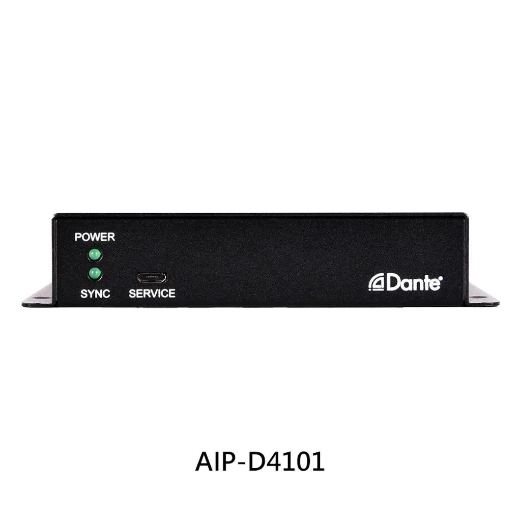 [ AIP-D1401 ] AIP-D4101 & AIP-D1401 deliver seamless analog-to-Dante and Dante-to-analog audio with PoE power, phantom support, and full Dante/AES67 compatibility for flexible pro audio networking. AIP-D4101