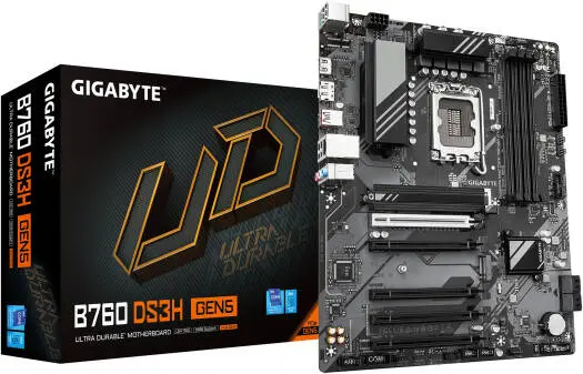 [B760-DS3H-GEN5] GIGABYTE B760-DS3H-GEN5 B760 DS3H GEN5 LGA1700 motherboard B760