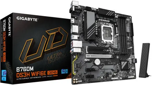 GIGABYTE B760M-DS3H-WF6E-GEN5 B760M DS3H WIFI6E GEN5 LGA1700 motherboard
