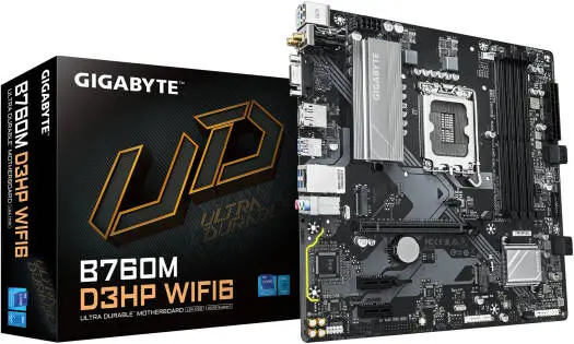 [B760M-D3HP-WIFI6] GIGABYTE B760M-D3HP-WIFI6 B760M D3HP WIFI6 LGA1700 motherboard B760